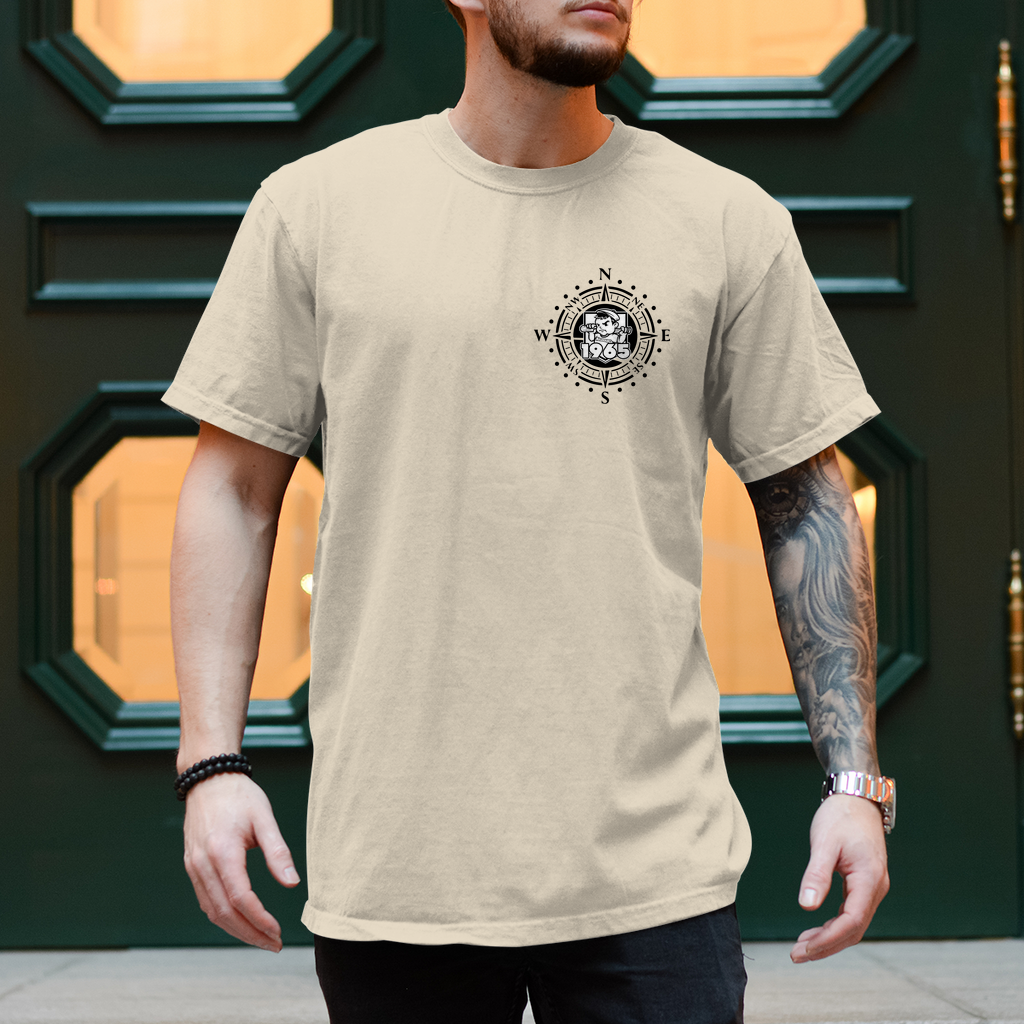 Koordinaten - T-Shirt - Rückendruck