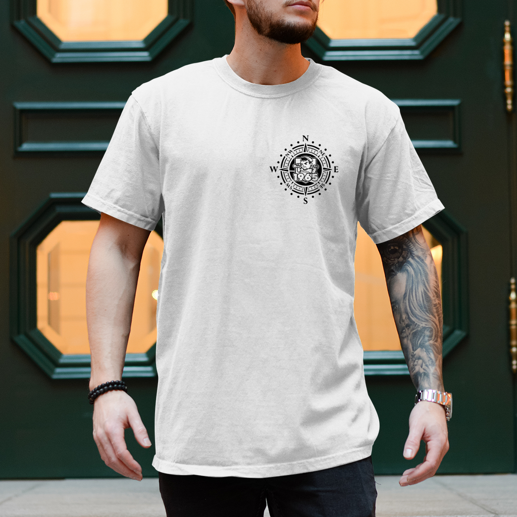 Koordinaten - T-Shirt - Rückendruck