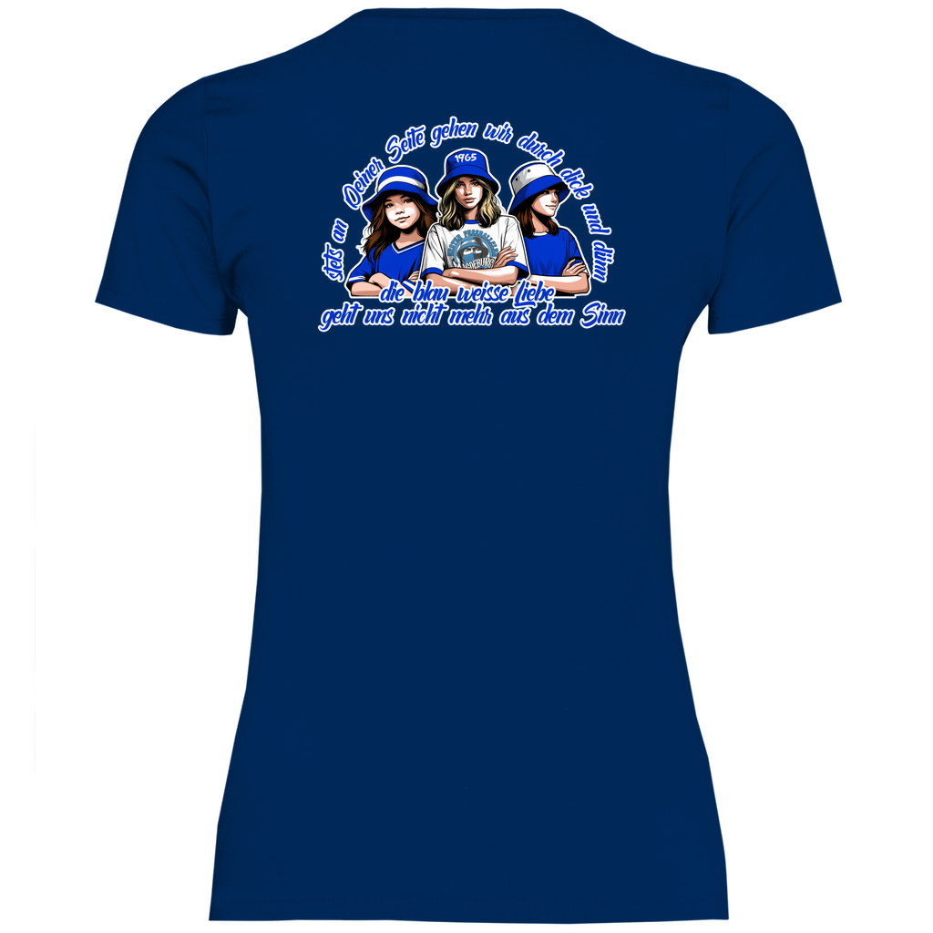 Damen T-Shirt stets - Rückendruck
