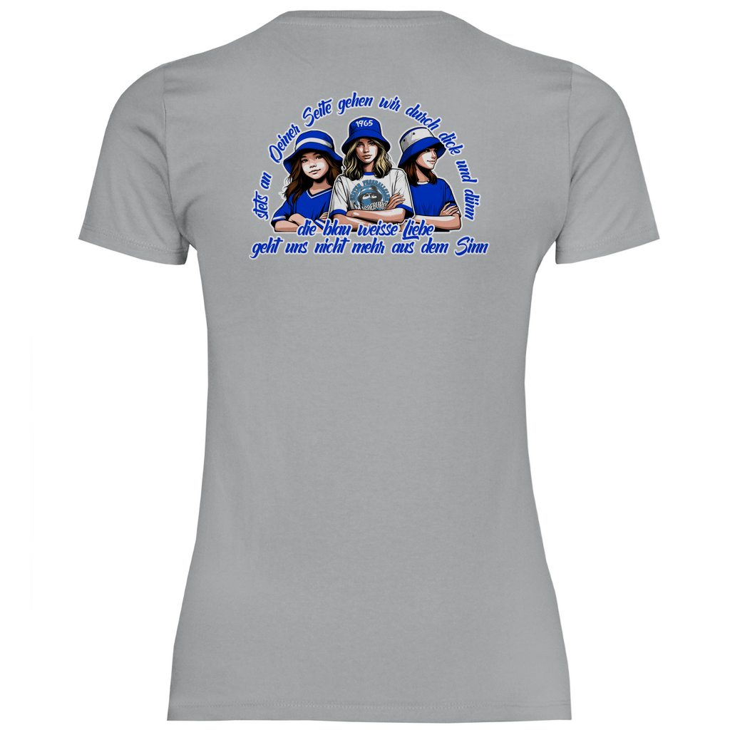 Damen T-Shirt stets - Rückendruck