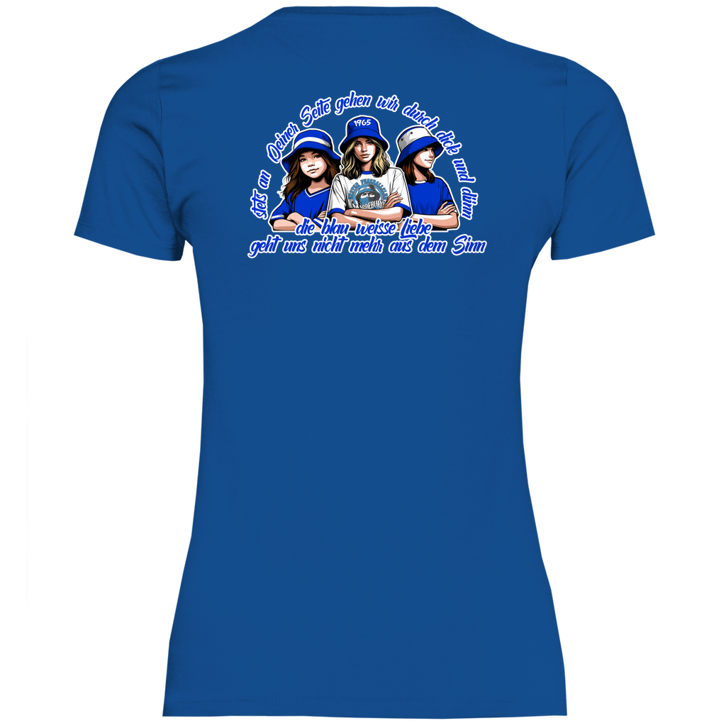 Damen T-Shirt stets - Rückendruck