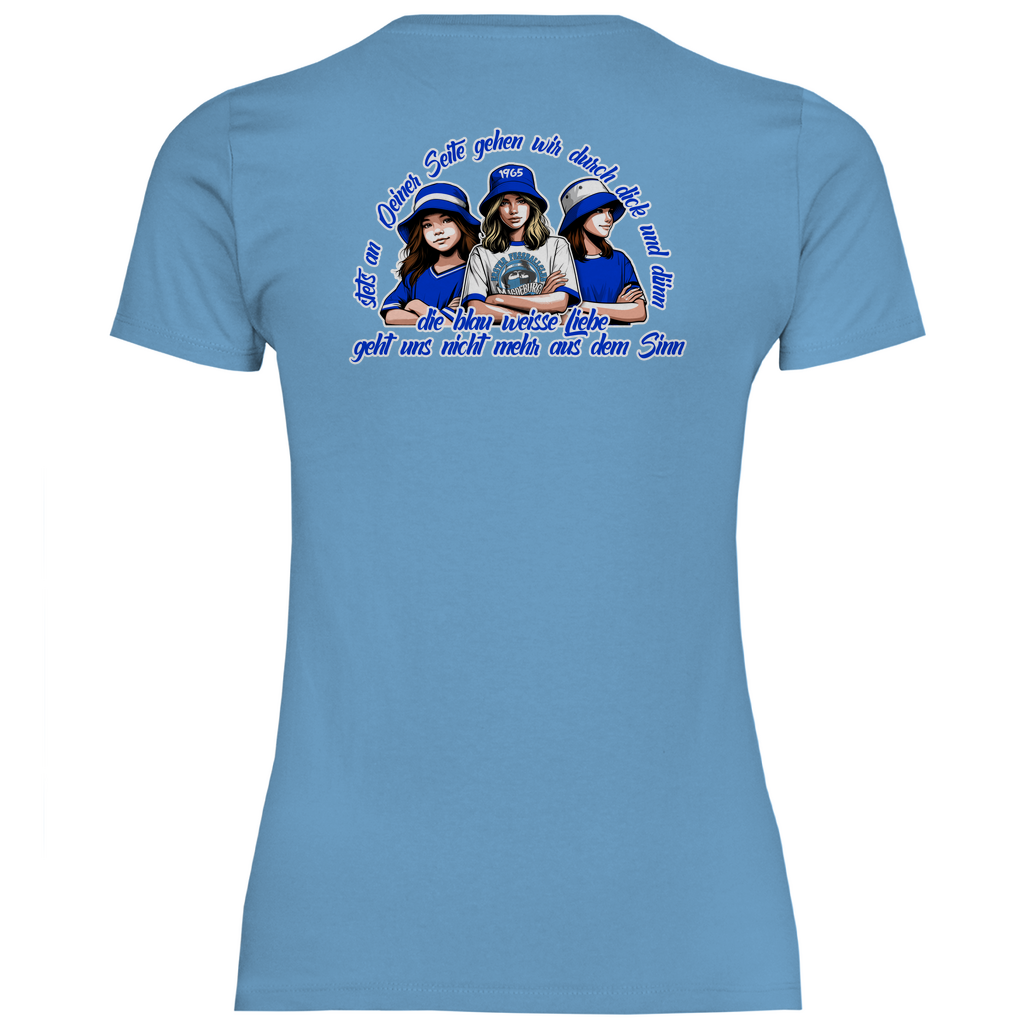 Damen T-Shirt stets - Rückendruck