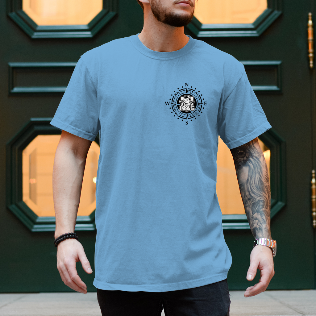 Koordinaten - T-Shirt - Rückendruck
