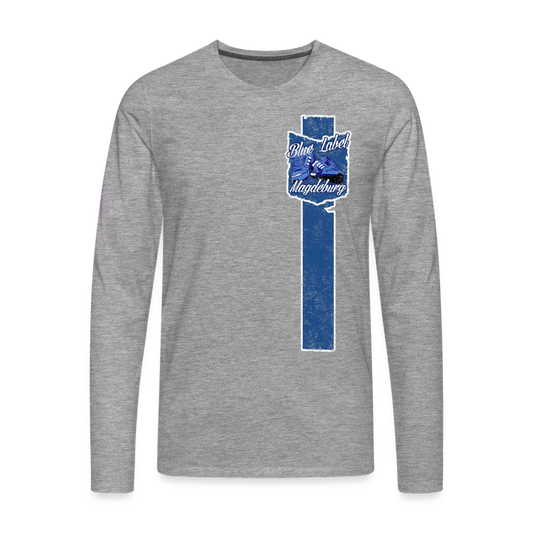 Blue Label - Longsleeve Shirt - Grau meliert