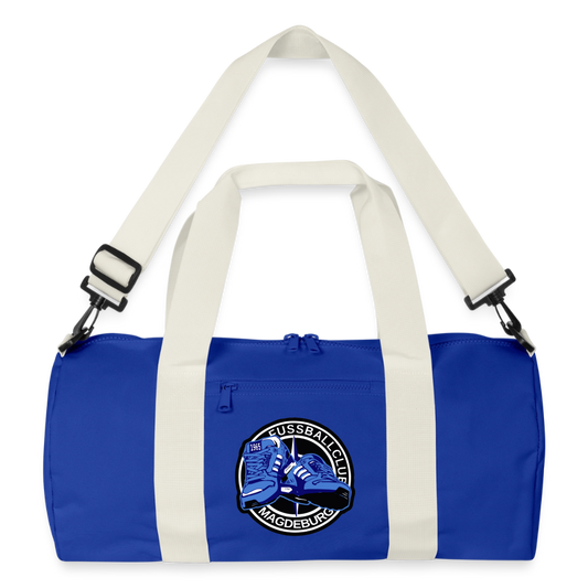 Recycelte Duffel Bag - Leuchtend Königsblau/Offwhite