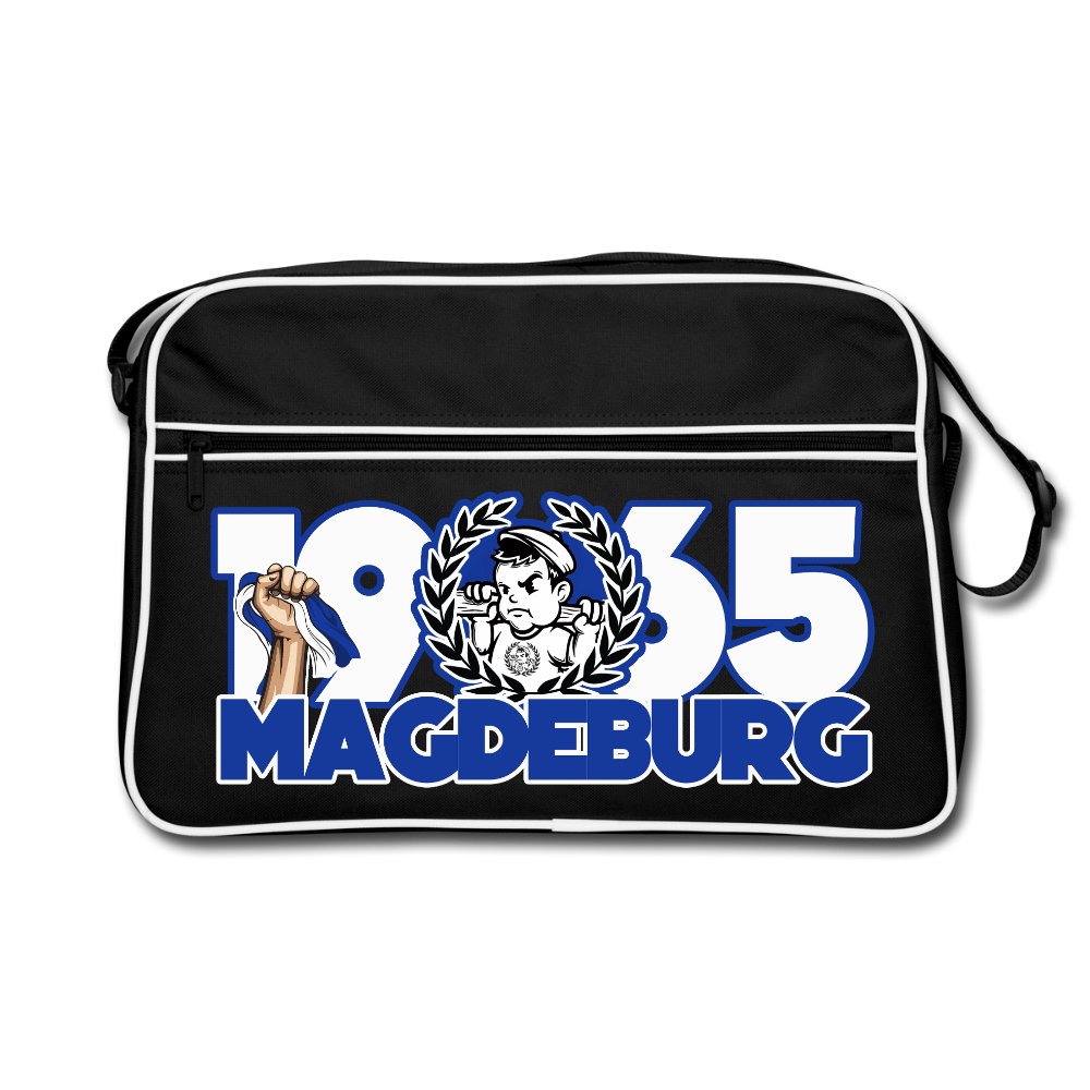 Retro Tasche - Schwarz/Weiß