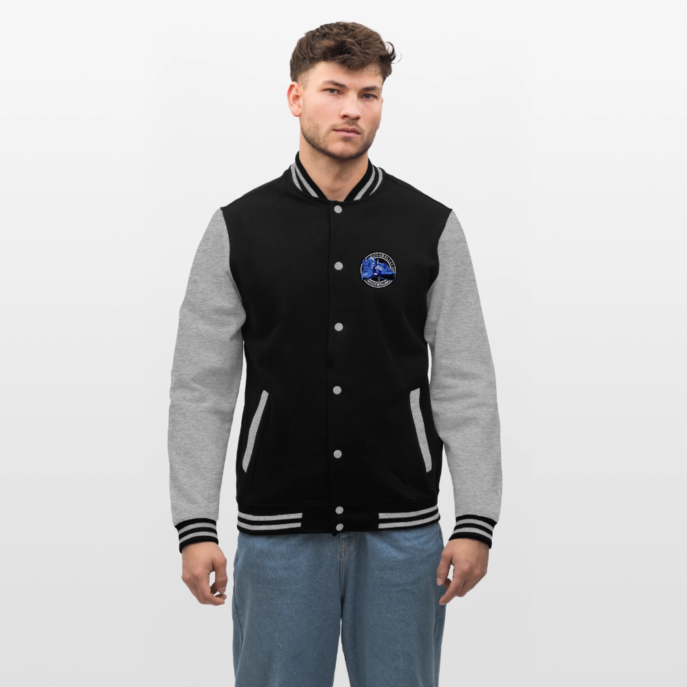 Walk on - College-Sweatjacke - Schwarz/Grau meliert