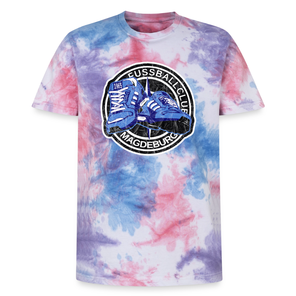 walk on - vintage - Tie Dye T-Shirt - Pink/Lila/Blau