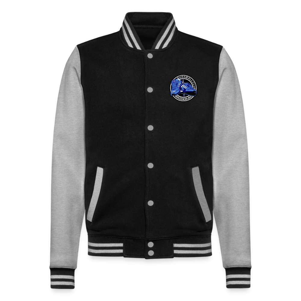 Walk on - College-Sweatjacke - Schwarz/Grau meliert