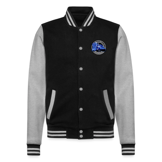Walk on - College-Sweatjacke - Schwarz/Grau meliert