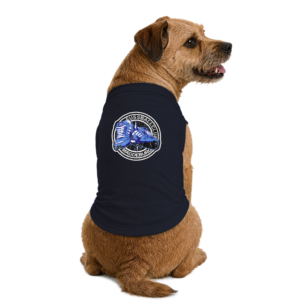 Premium Organic Hunde-T-Shirt - Navy