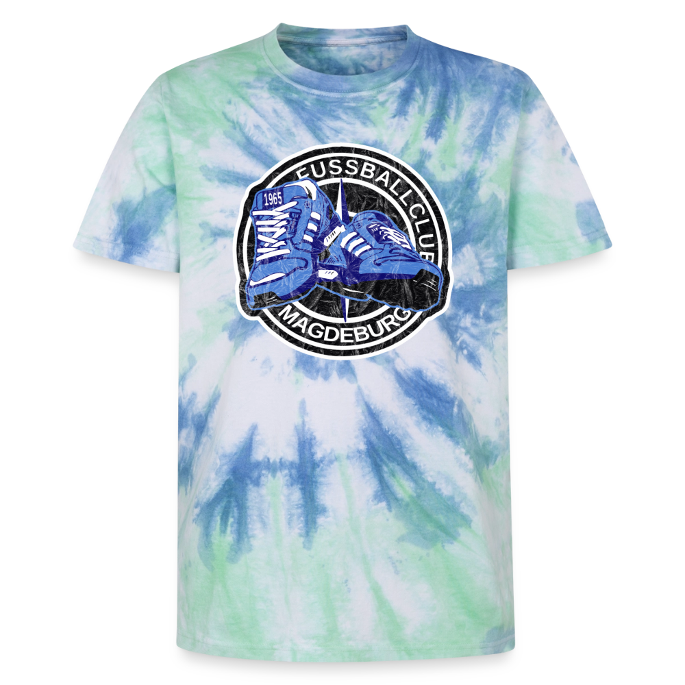 walk on - vintage - Tie Dye T-Shirt - Spiralblau