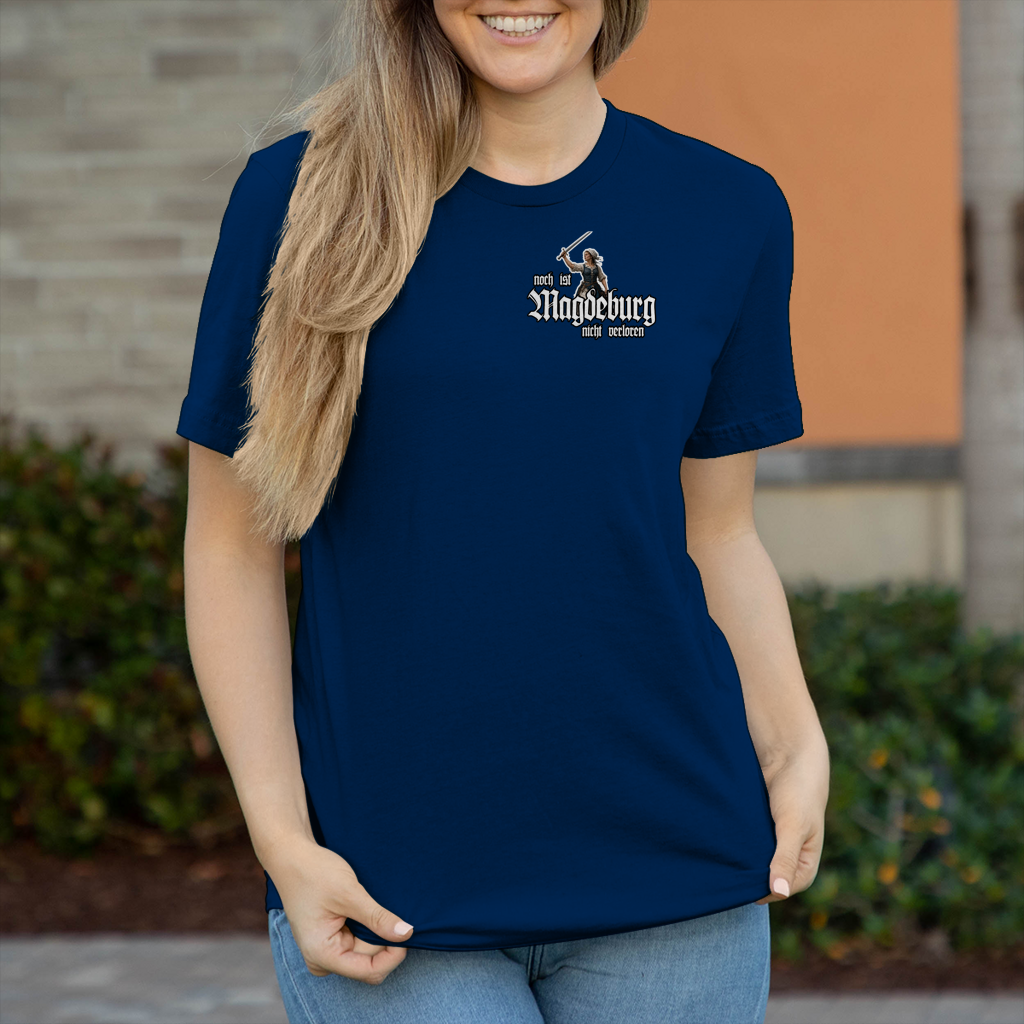 Damen T-Shirt - nicht verloren - Rückendruck