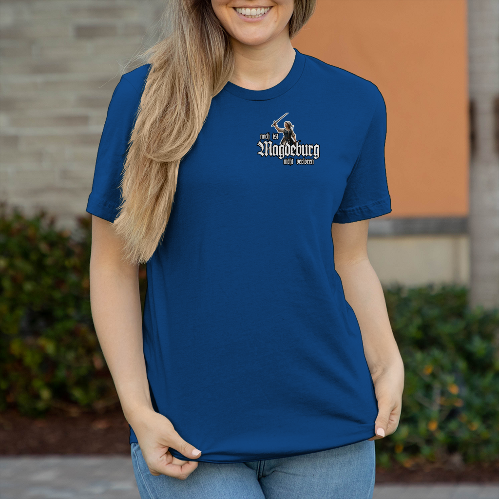 Damen T-Shirt - nicht verloren - Rückendruck