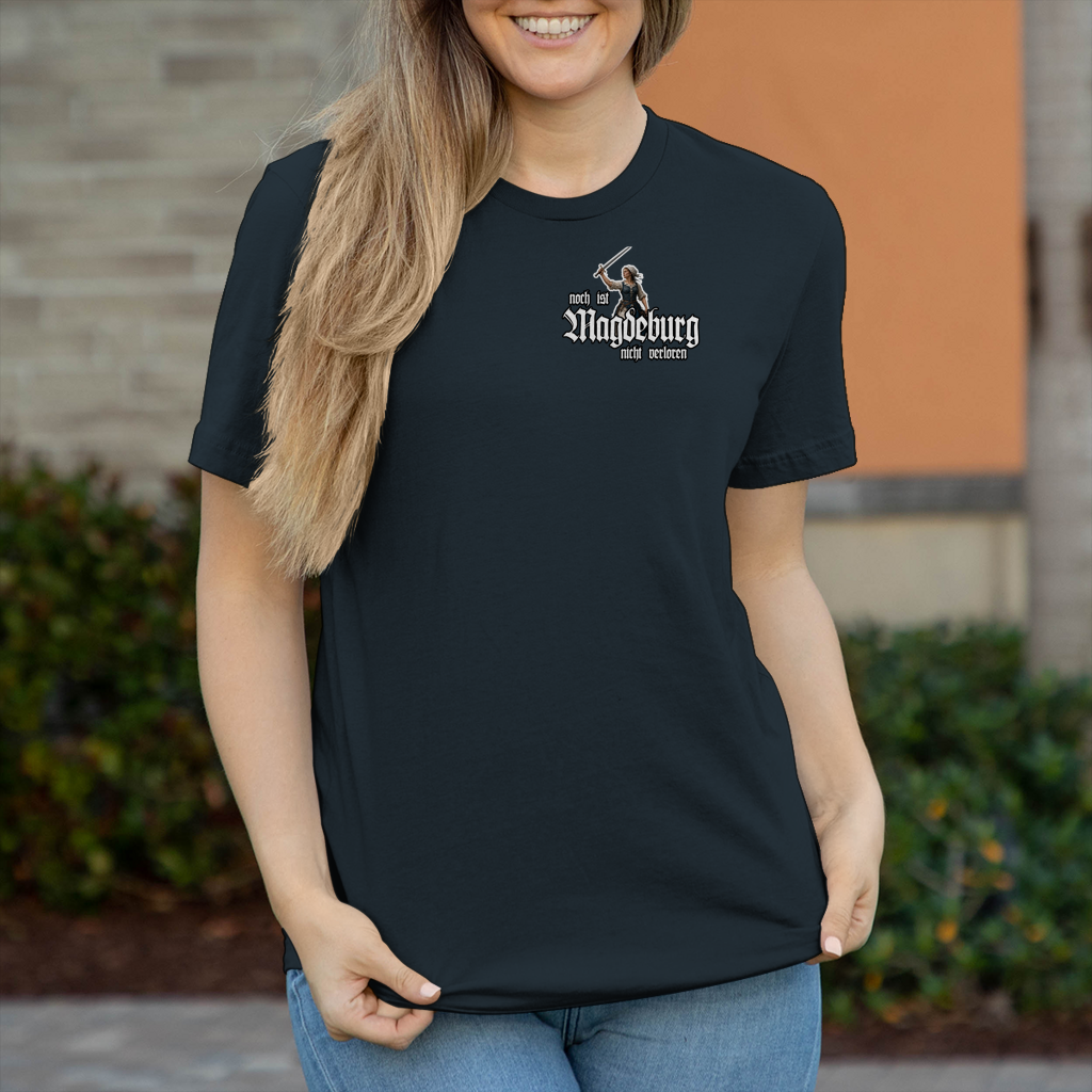 Damen T-Shirt - nicht verloren - Rückendruck