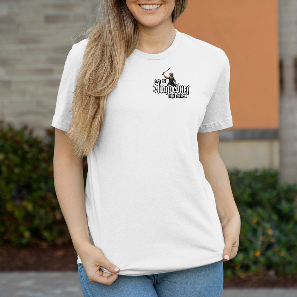 Damen T-Shirt - nicht verloren - Rückendruck