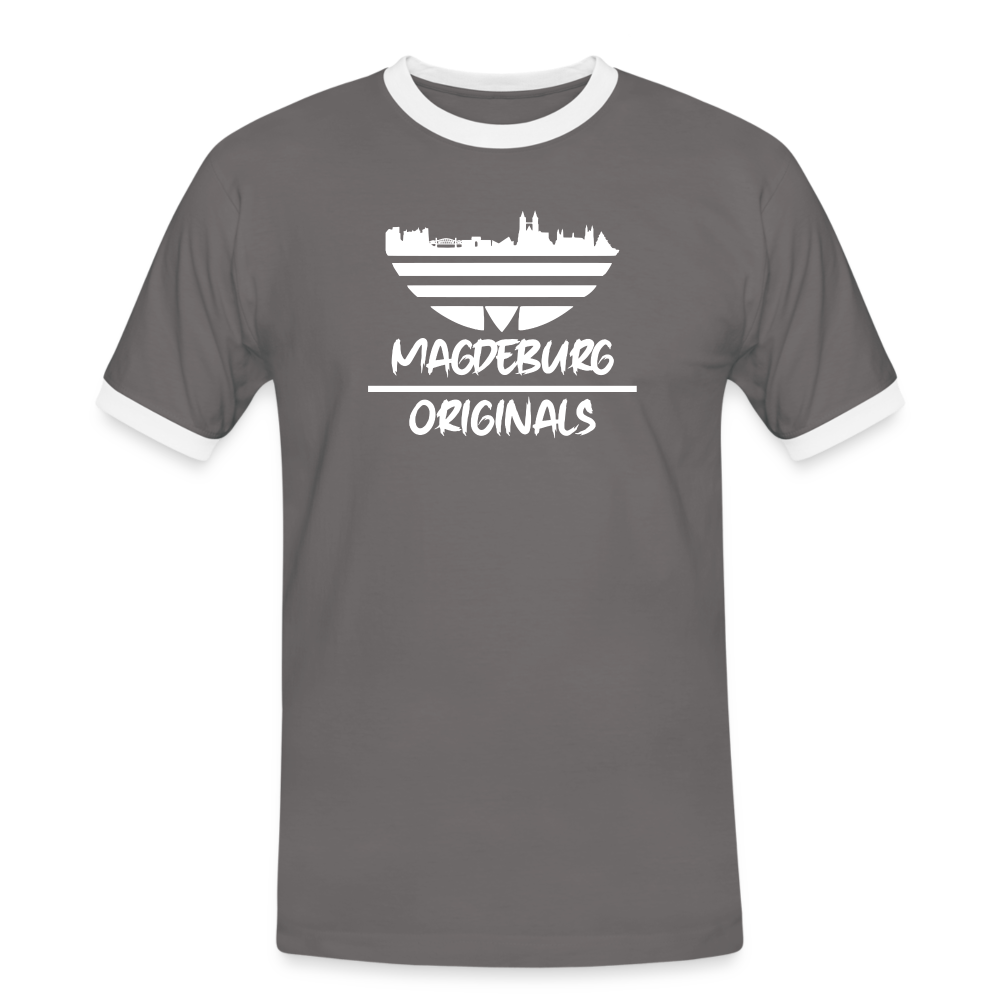 Magdeburg Originals - Kontras Shirt 2 - dark grey/white