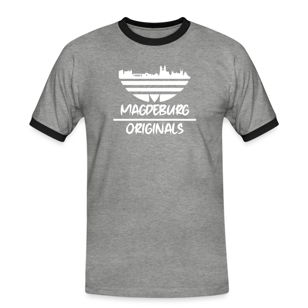 Magdeburg Originals - Kontras Shirt 2 - heather grey/black