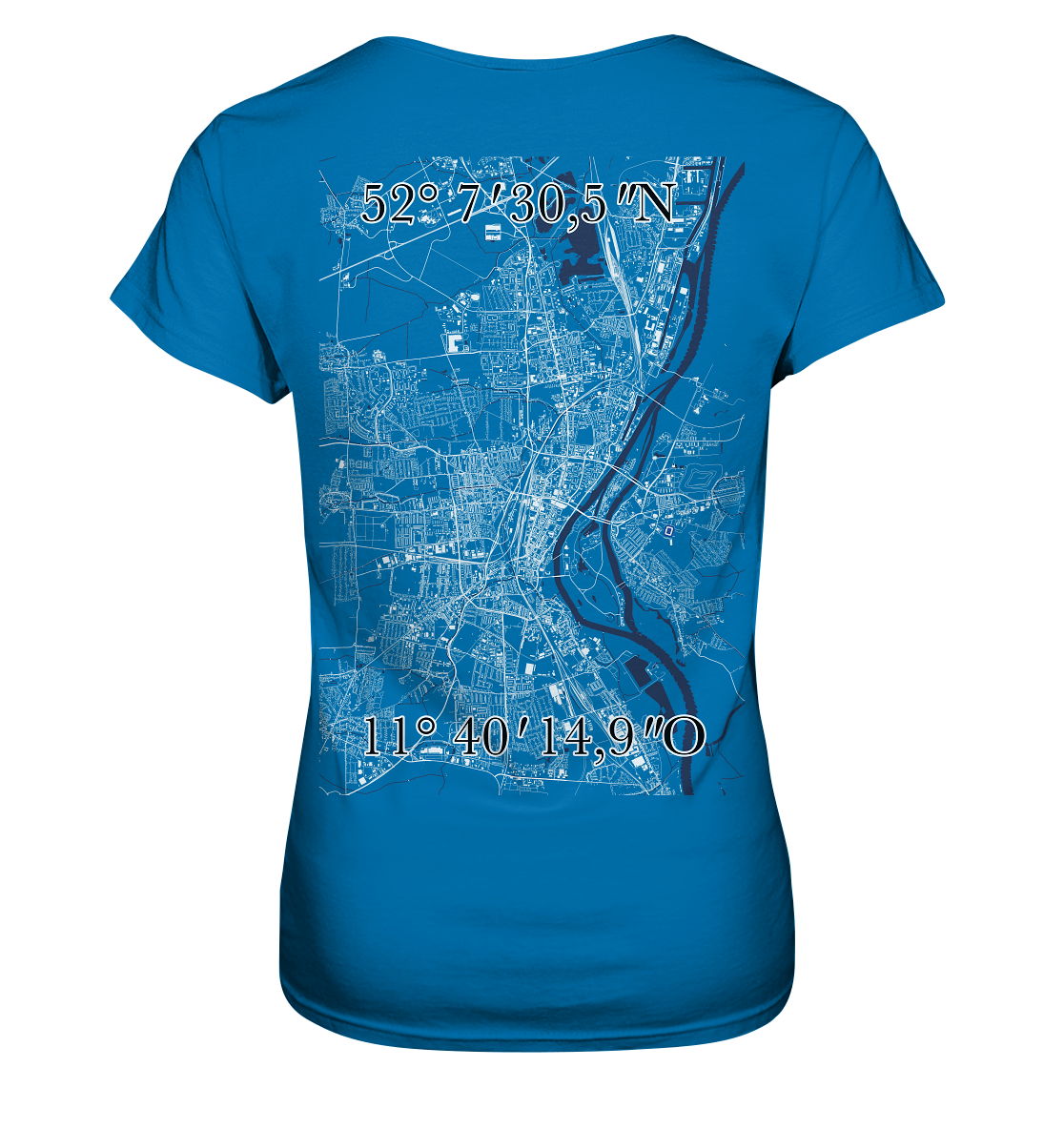 Koordinaten - Ladies Premium Shirt