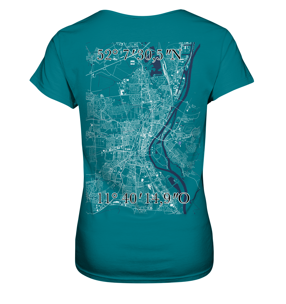 Koordinaten - Ladies Premium Shirt